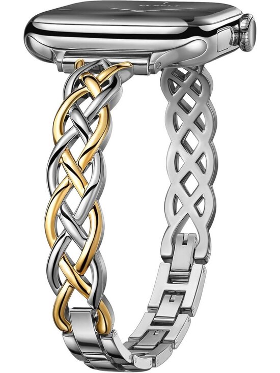 Accessories - Elegant Slim Bracelet for Apple Watch 38-49mm - Thin Stainless Steel Dressy